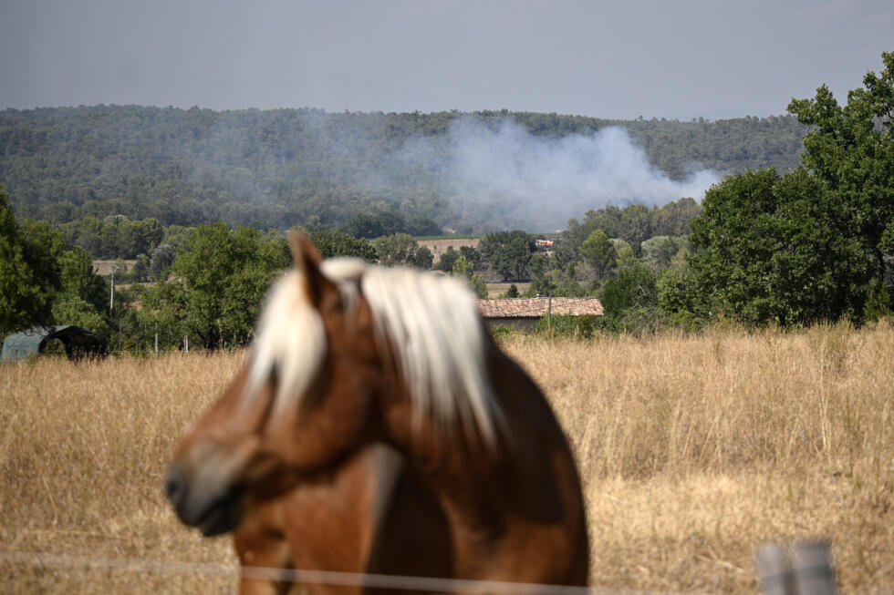 En images : près du bassin d'Arcachon, le feu s'attaque à nouveau à la forêt des Landes