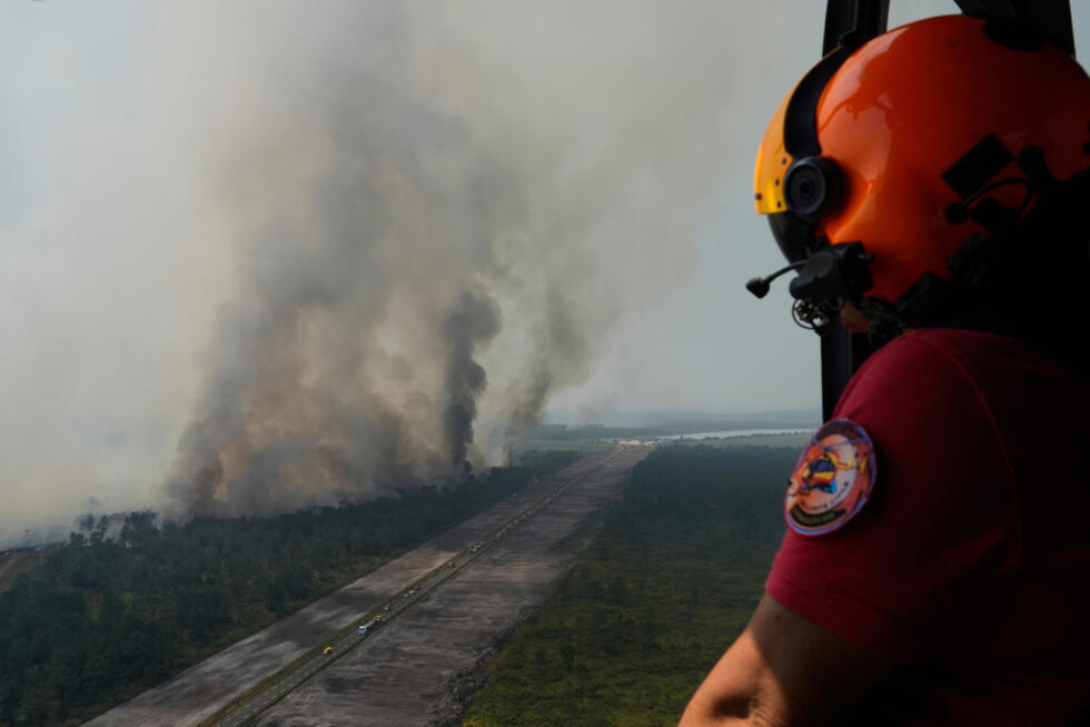 Le mégafeu de Gironde n'a "pas progressé", les autorités sont optimistes