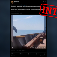 Non, cette vidéo ne montre pas l'attaque de drones contre des navires en Égypte