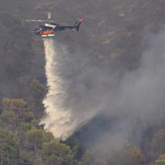Dans le Var, le périmètre de l'incendie ne progresse pas, annonce le préfet