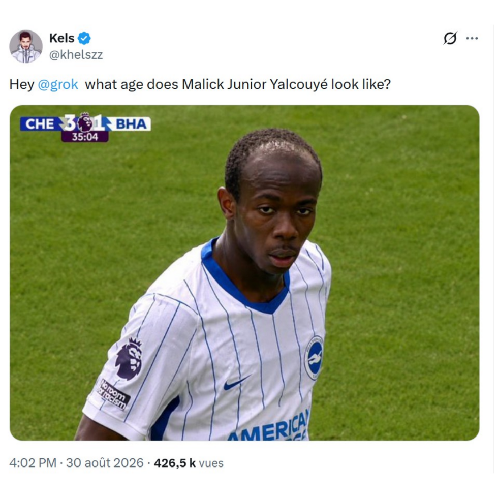 Le footballeur ivoirien Malick Yalcouyé accusé à tort d'être plus vieux que son âge