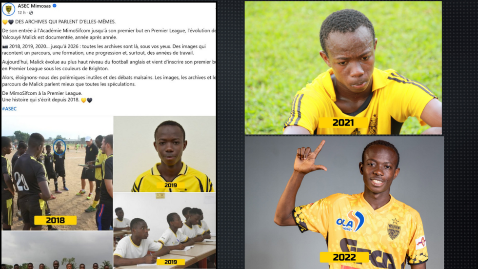 Le footballeur ivoirien Malick Yalcouyé accusé à tort d'être plus vieux que son âge