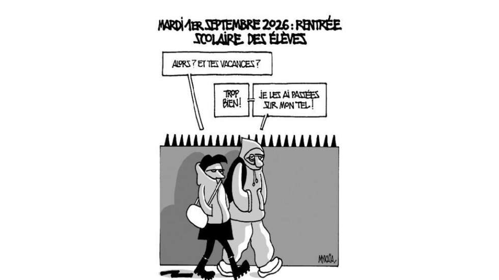 L'actu en dessin : la rentrée des classes sans portables pour les lycéens