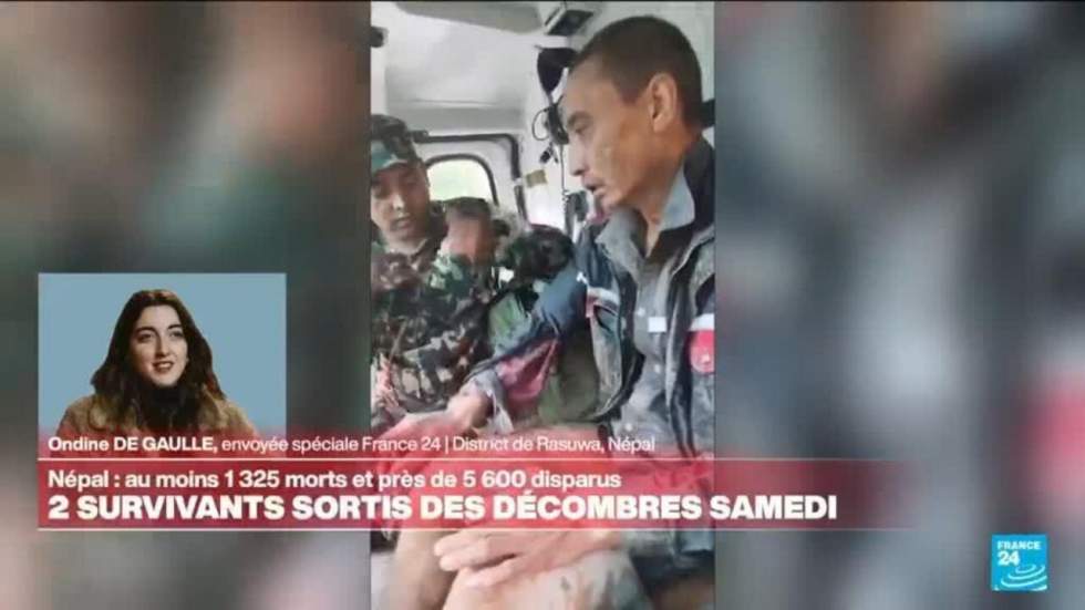Au Népal, deux survivants sortis des décombres samedi dix jours après la catastrophe
