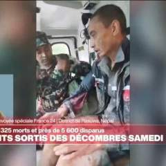 Au Népal, deux survivants sortis des décombres samedi dix jours après la catastrophe