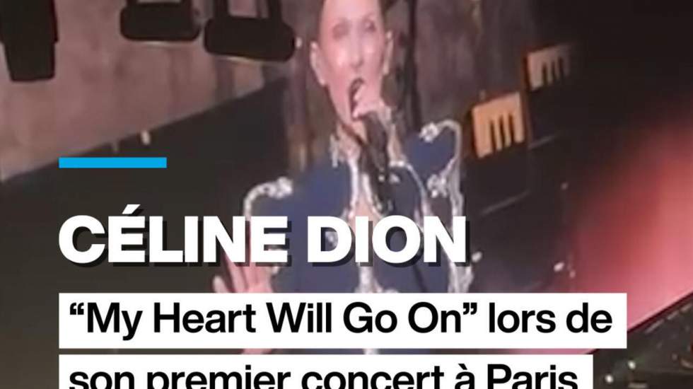 Céline Dion interprète "My Heart Will Go On" lors de son premier concert à Paris