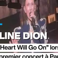 Céline Dion interprète "My Heart Will Go On" lors de son premier concert à Paris