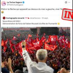 Fête de l'Humanité : Non, le PCF n'a pas manipulé une photo par IA pour y ajouter du public