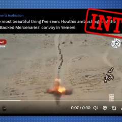 Cette vidéo ne montre pas une embuscade des rebelles houthis contre l'Arabie saoudite